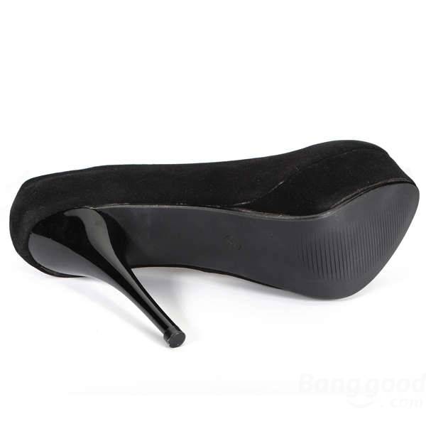 Etanche Sexy mince talons hauts Pompes Office Lady Platform Shoes